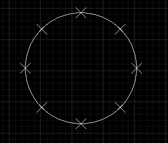 CAD中如何對圓進行定數(shù)等分