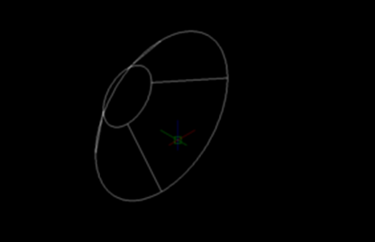 CAD三維設計中用旋轉(zhuǎn)命令畫圓臺