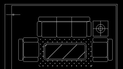 CAD怎么繪制沙發(fā)平面圖？