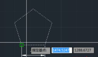 CAD如何按照比例縮放五邊形？